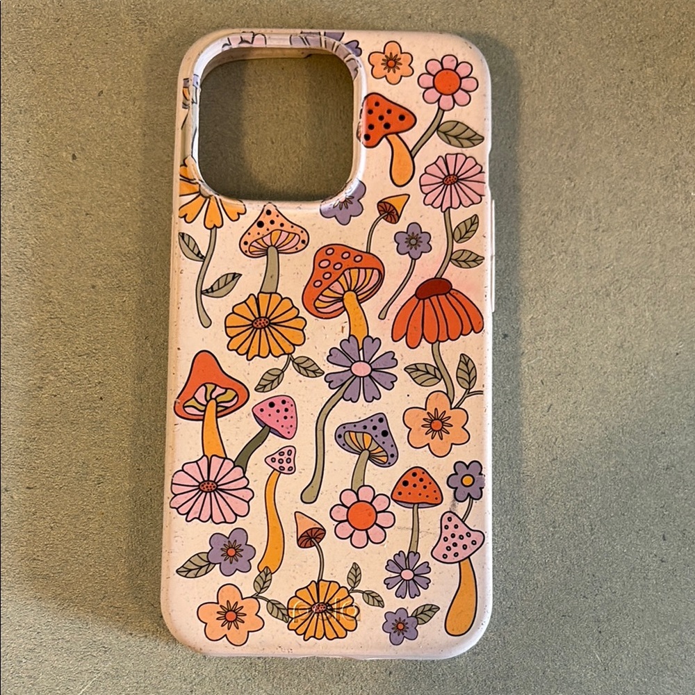 Red and Orange Mushroom Butterfly iPhone Case